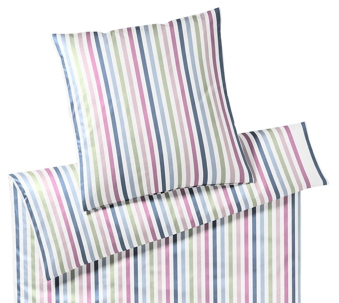 elegante Mako-Batist Bettwäsche Club Soda Rainbow 1 Bettbezug 200 x 220 cm + 2 Kissenbezüge 80 x 80