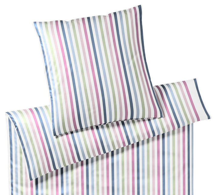 elegante Mako-Batist Bettwäsche Club Soda Rainbow 1 Bettbezug 200 x 220 cm + 2 Kissenbezüge 80 x 80