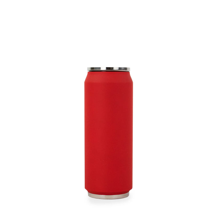 YOKO DESIGN 1304 Thermoskanne doppelwandig Edelstahl, 7 cm, 500 ml, rot, 19 x 7 x 7 cm, Rot