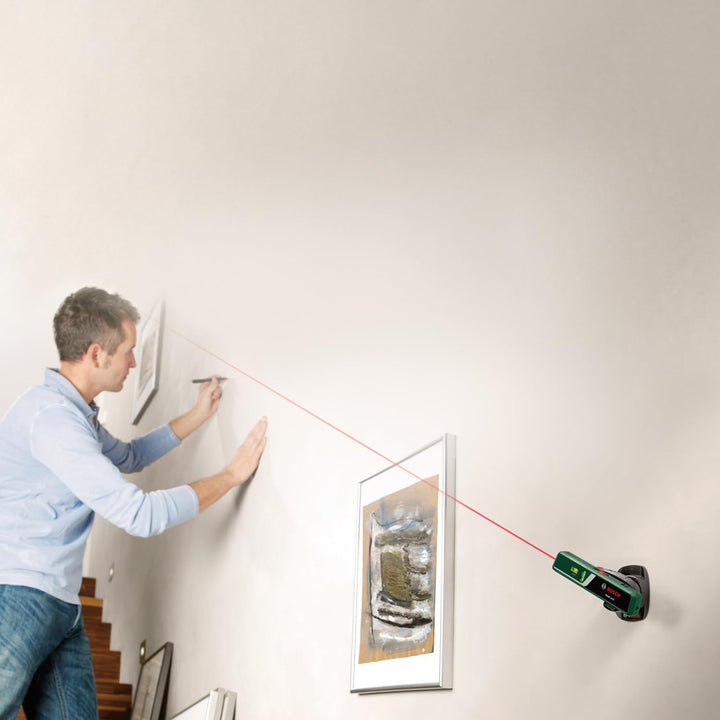 Bosch Home and Garden Bosch Laser-Wasserwaage EasyLevel mit Wandhalterung (Laserlinie zur flexiblen