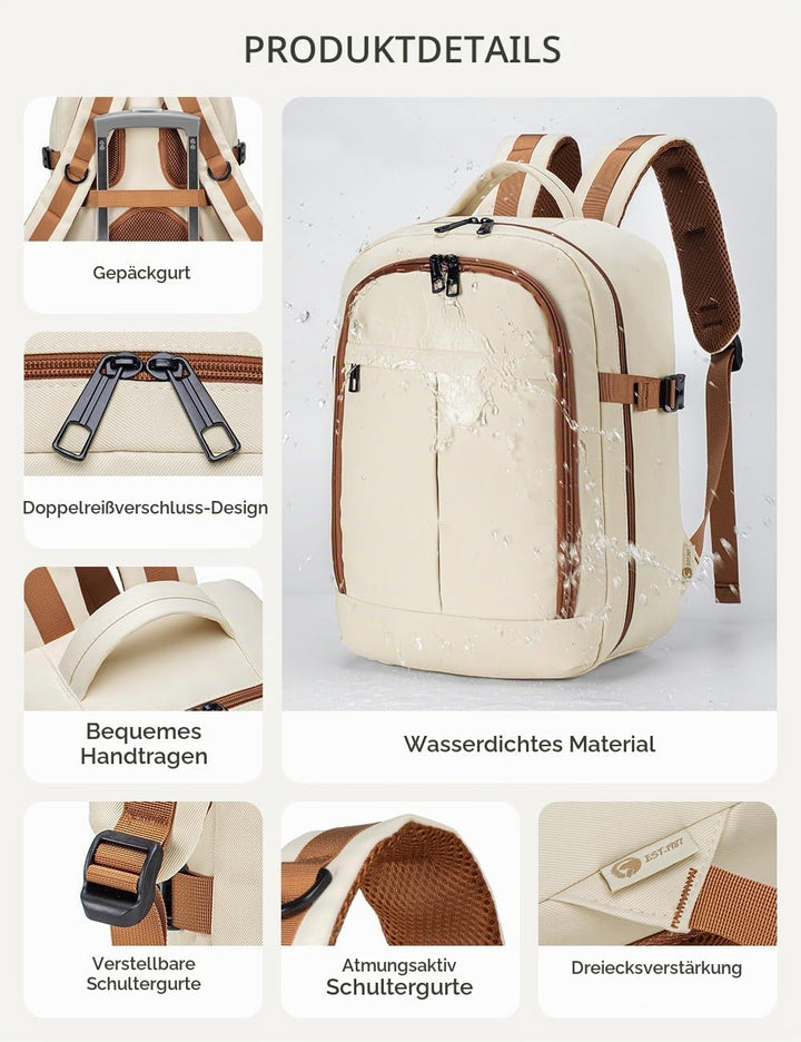 BAGZY 40x30x15cm Handgepäck Rucksack für British Airways jet2 Air France Reiserucksack Flugzeug 14 Z