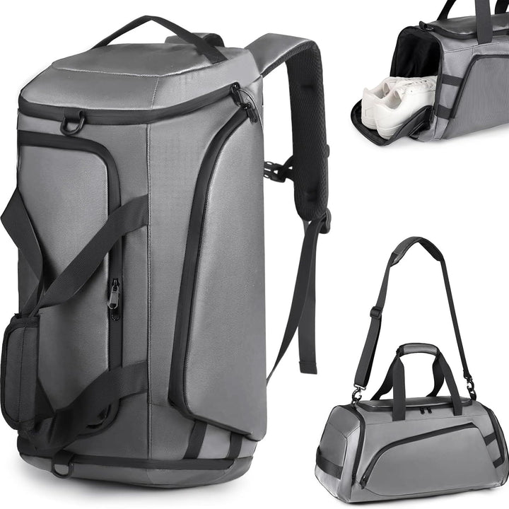 40L Sporttasche Herren Reisetasche Rucksack mit Schuhfach Nassfach Wasserdicht Trainingstasche Trave