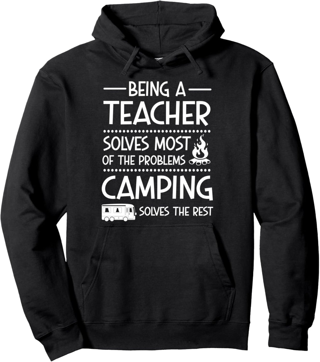 Sein Lehrer & Camper löst meine Probleme Lehrer Pullover Hoodie