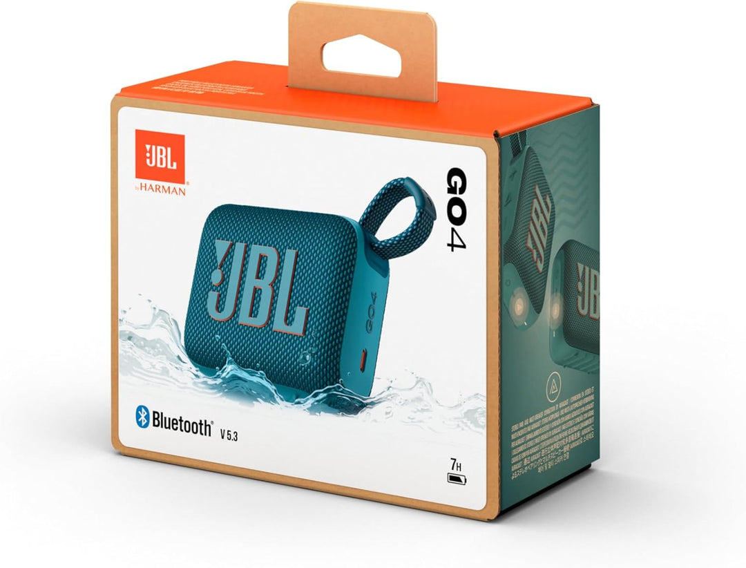 JBL GO4 Bluetooth Lautsprecher, USB C Ladung, IP67 staubdicht, wasserdicht, appkompatibel, passiver