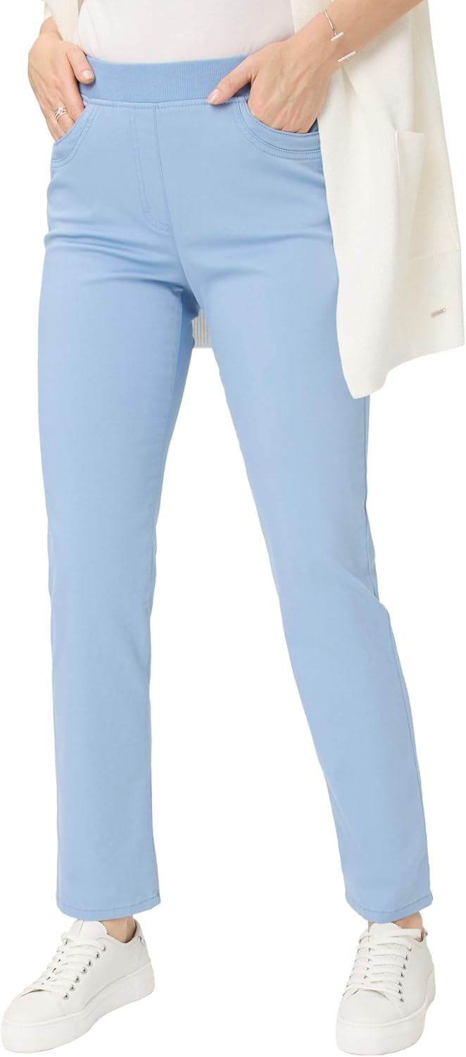 Raphaela by Brax Style Pamina Fun Damen Schlupfhose Slim Fit 27W / 32L Azur Blue, 27W / 32L Azur Blu