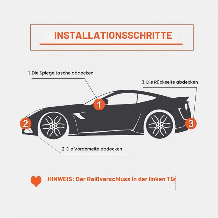 kayme 6 Schichten Autoabdeckung Wasserdicht Atmungsaktiv, Vollgarage Autoplane Kompatibel mit A6 Ava