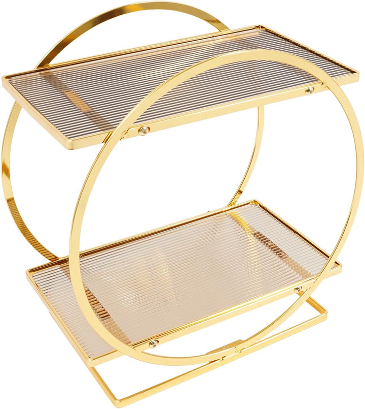 Makeup Organizer 2 stöckig Hautpflege Parfüm Organizer Perfume Storage Kosmetik Aufbewahrungsrega l2