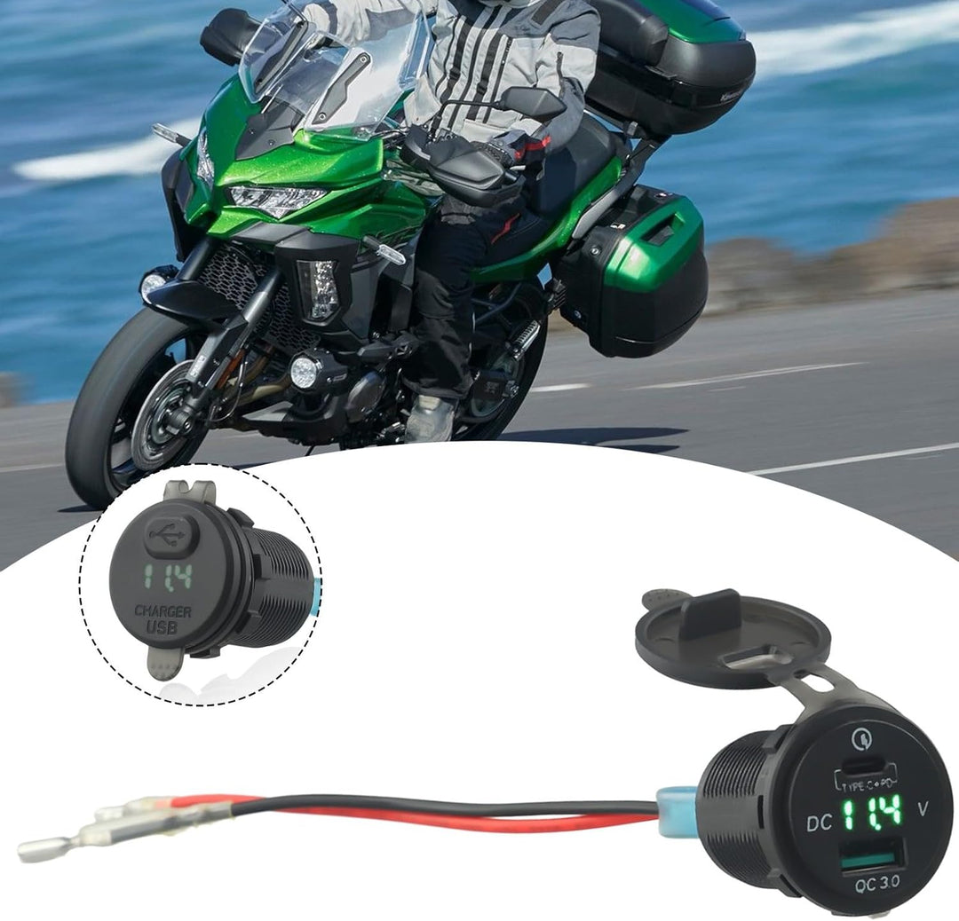 Versys650 1000 Ninja400 X300 Motorrad Typ C USB 0 Ladegerät Schnelles und zuverlässiges Laden