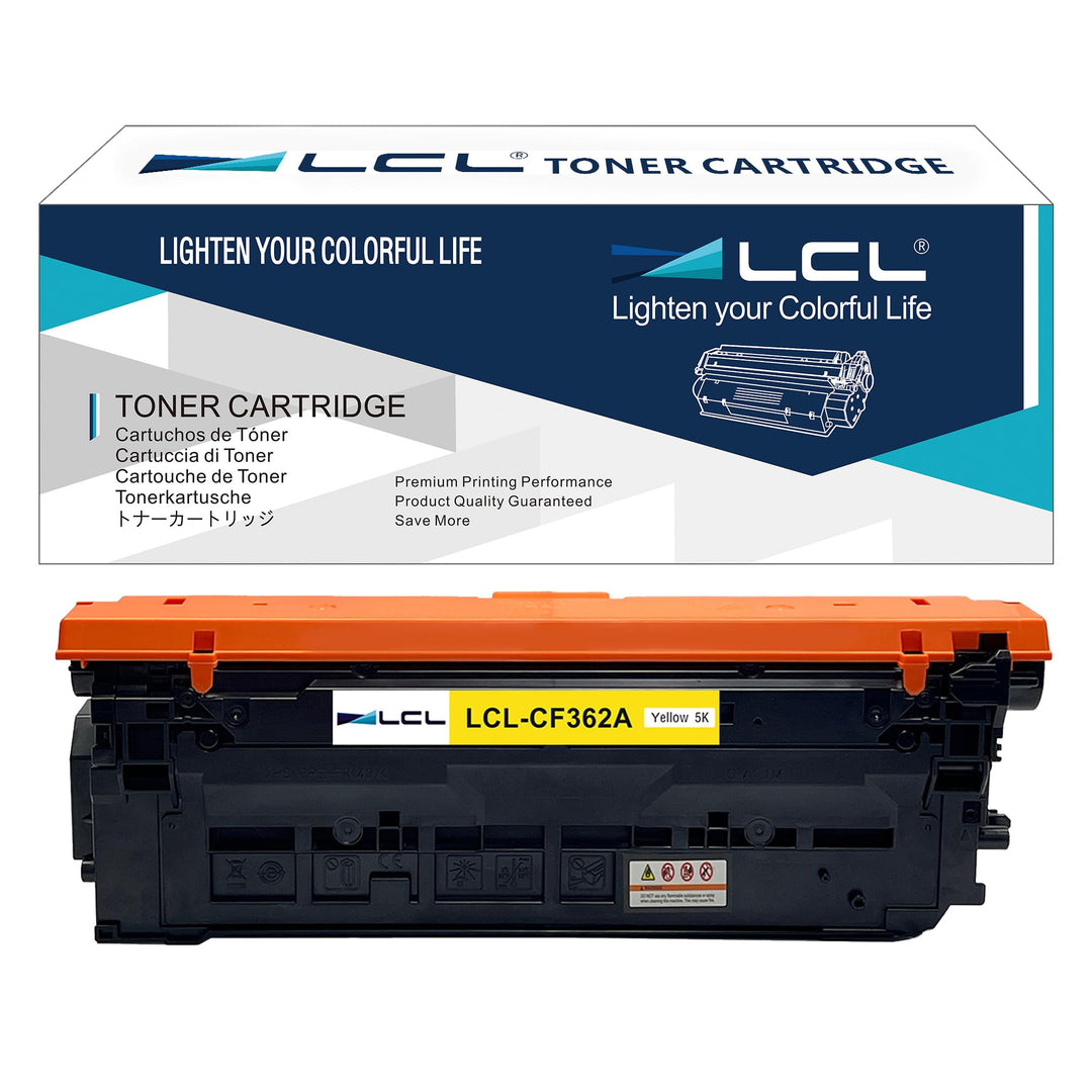 LCL Remanufactured Tonerkartusche CF362A 508A (1PACK Gelb) Ersatz für HP M553 Printer M577 Printer C