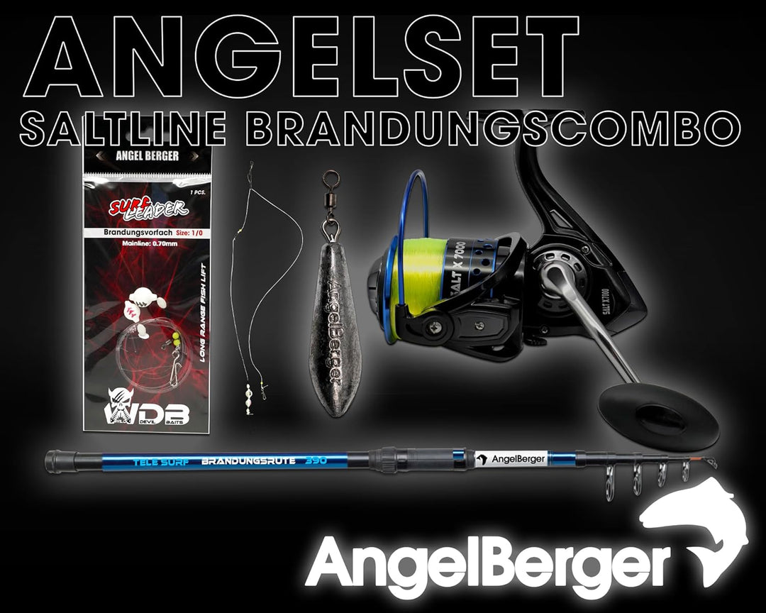 Angel Berger Saltline Brandungscombo Brandungsset mit Zubehör