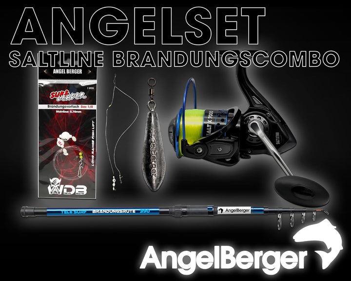 Angel Berger Saltline Brandungscombo Brandungsset mit Zubehör