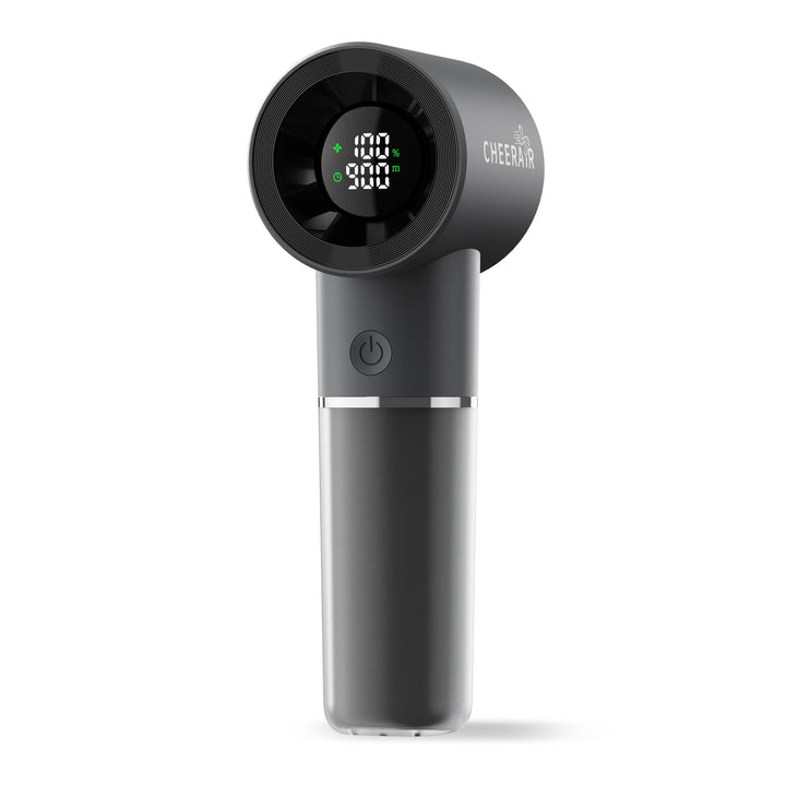 Tragbarer Handventilator, Mini-Ventilator mit 6 Geschwindigkeiten, 5000-mAh-Akku, bis zu 15 Std. Lau