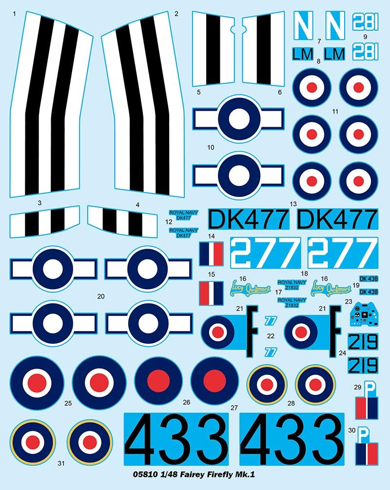 Trumpeter 005810 1/48 Fairey Firefly Mk.1 Plastikmodellbausatz, Modelleisenbahnzubehör, Hobby, Model