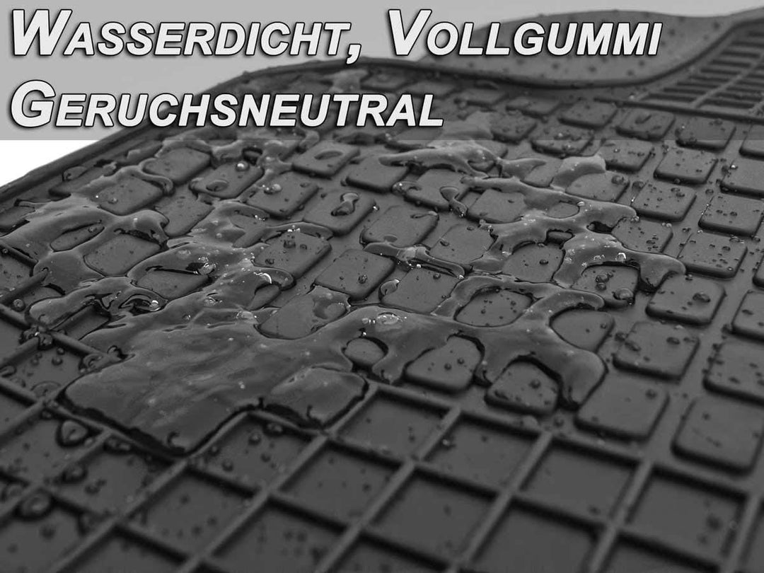 Gummimatten passend VW Caddy V ab 2021 (2-teilig, vorn) Gummi Fussmatten Matten, Geruchslos, 1cm Ran