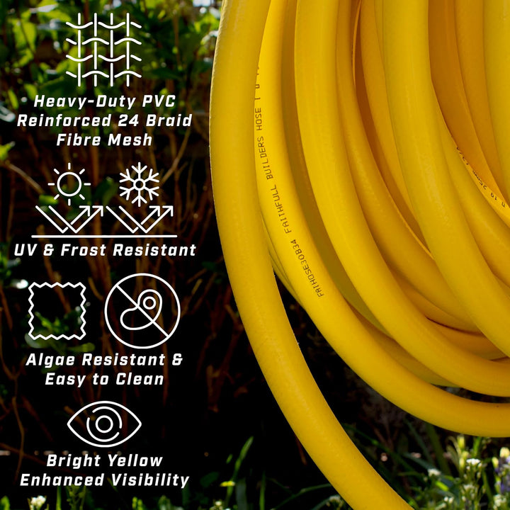 Faithfull FAIHOSE30B34 Robuster PVC-Schlauch, verstärkt, 30 m, 19 mm Durchmesser 30 m 19 mm (3/4 Inc