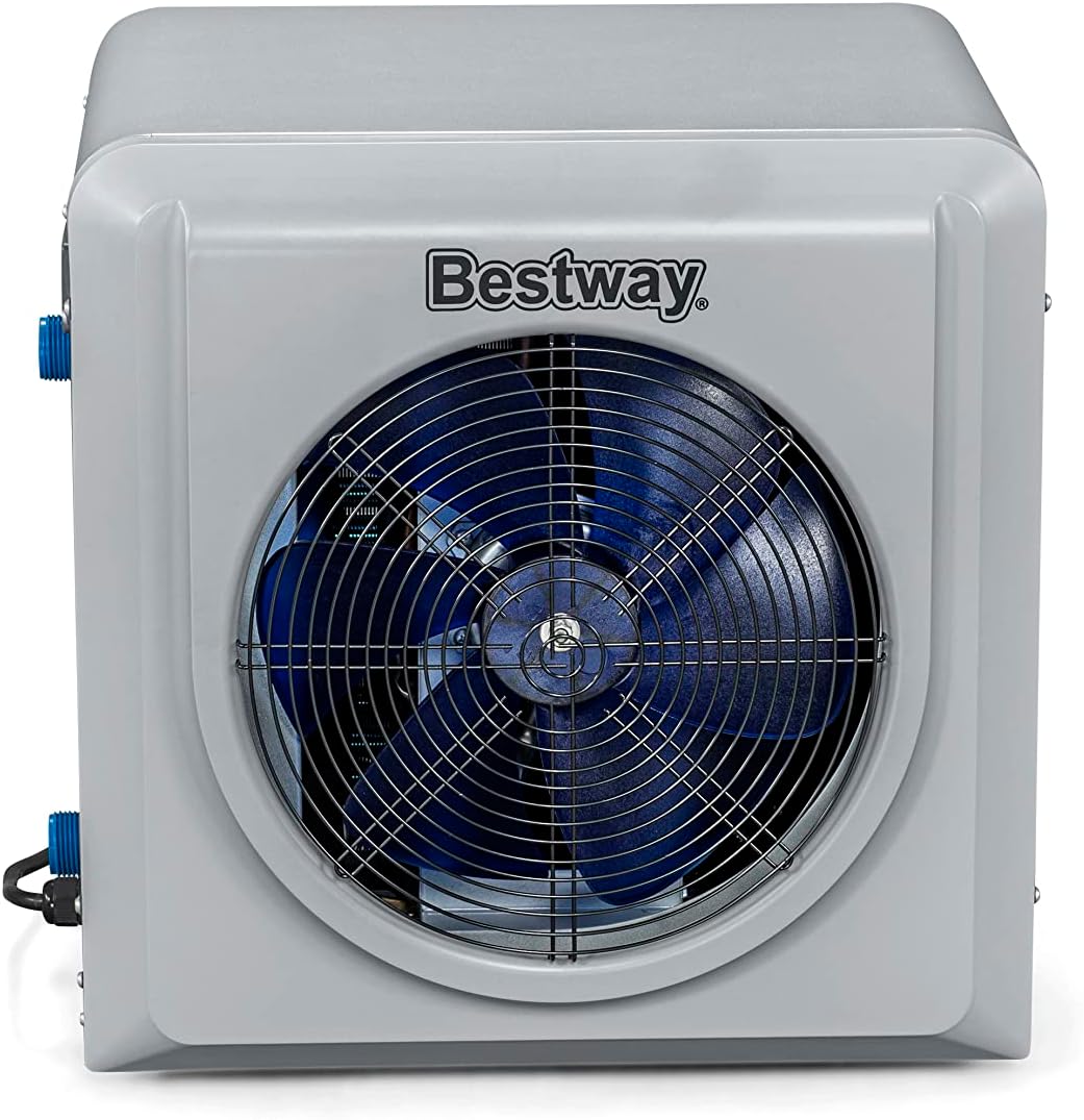 Bestway Flowclear Poolheizung Air Energy, 4.400 W, 43 x 47,5 x 47 cm, Grau Poolheizung 4400W Single,