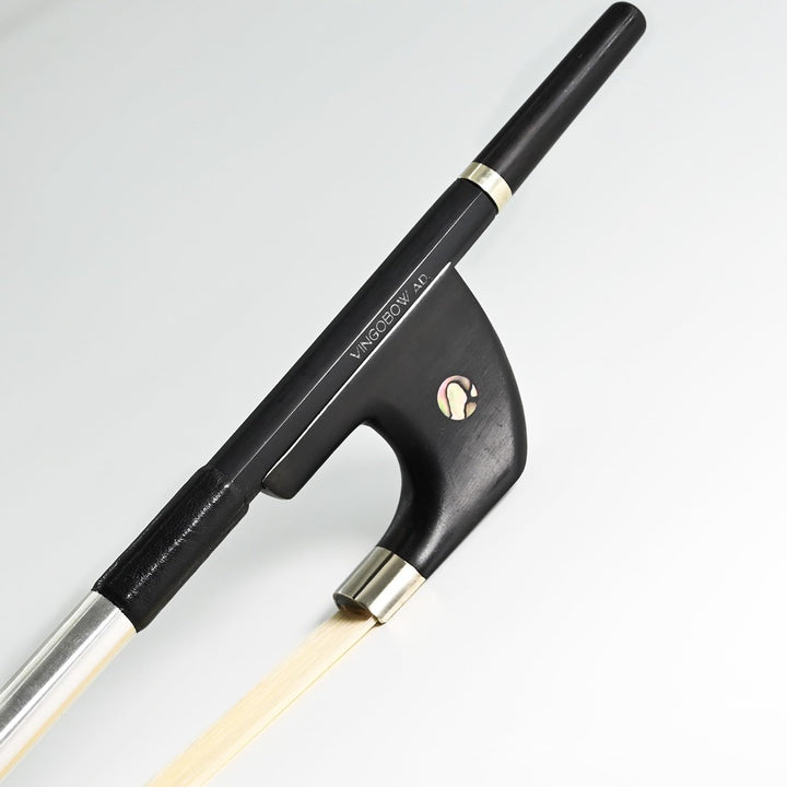 Deutscher Bassbogen Karbonbogen Carbon Bow aufrecht Kontrabassbogen natürliches mongolisches Rosshaa