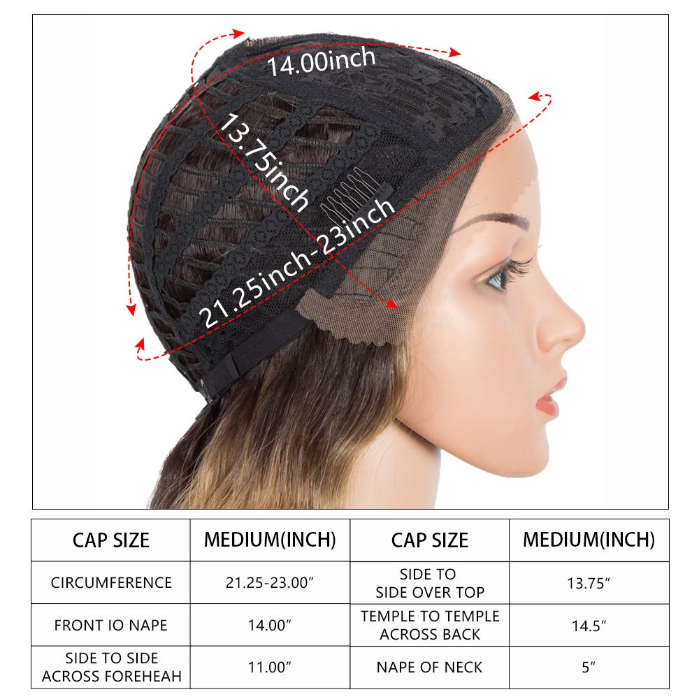 DÉBUT Super Lange Perücke mit Filmansatz Kunsthaar Wasserwelle Perücke mit Mittelscheitel Damen Lace