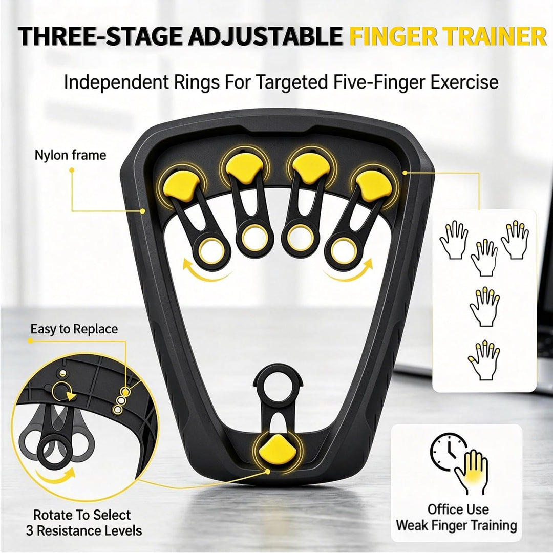 1 Satz Handtrainer Fingertrainer Unterarmtrainer Einstellbarem Widerstand | Zwei Widerstandssysteme