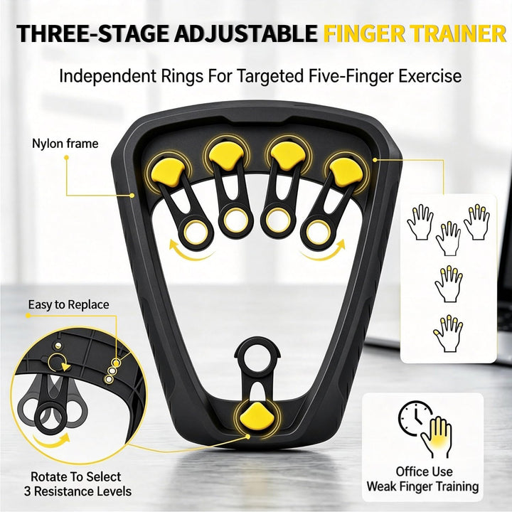1 Satz Handtrainer Fingertrainer Unterarmtrainer Einstellbarem Widerstand | Zwei Widerstandssysteme
