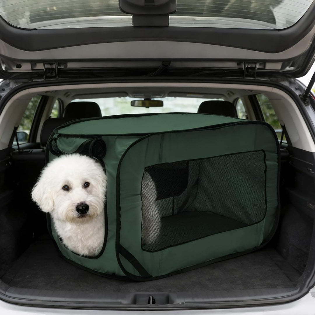92 * 52 * 52 cm Hundetransportbox Faltbar Oxford-Gewebe Hundetasche Netzstoff transportbox Hund Atmu