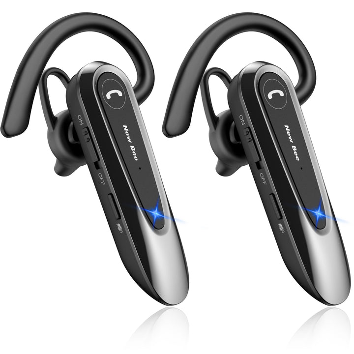 New Bee Bluetooth Headset Wireless Freisprech Telefon mit Dual Mic V5.0 Freisprech-Bluetooth-Ohrhöre