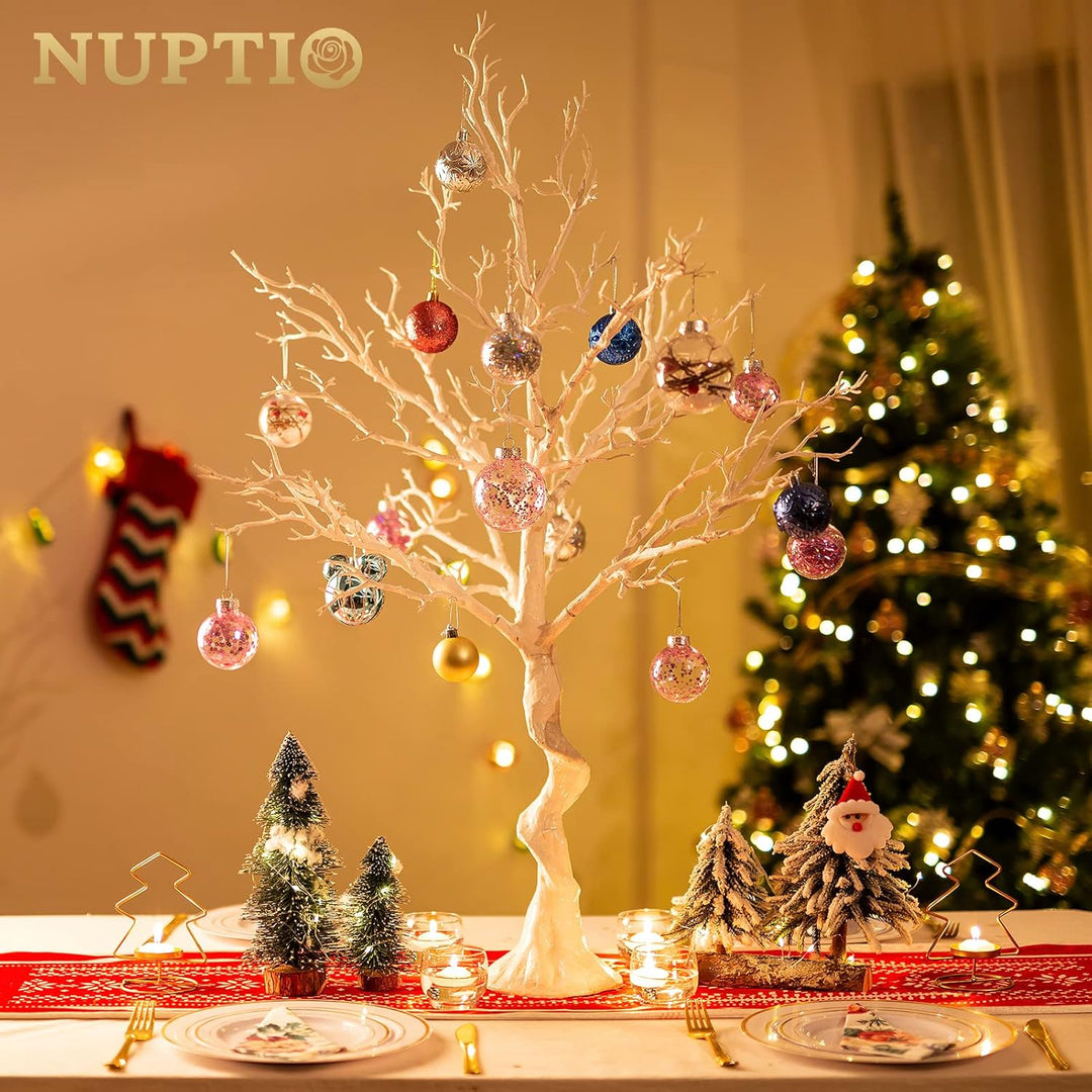 Nuptio Weisser Künstlicher Osterbaum 105cm Hoch Weihnachtsschmuck Manzanita Künstliche Bäume Dekorat
