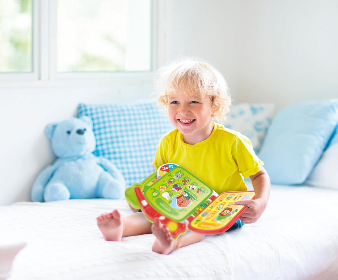 Clementoni Baby Scopro die Welt in 100 Worten – interaktives Buch 1 Jahr sprechend elektronisch spre