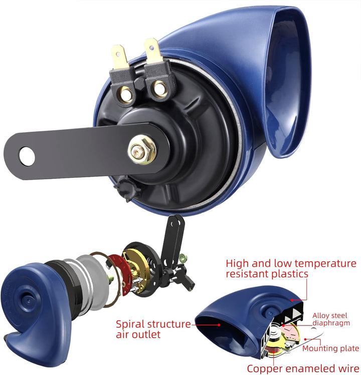 Rupse Hupe Autohupe Laut 120dB Horn Signalhorn für 12v Pkw Lkw Wohnmobile Motorräder Schiffe E-Bikes