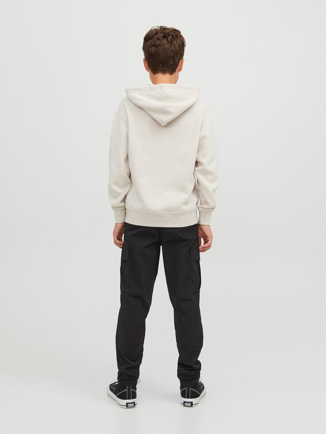 JACK & JONES Boy Kapuzenpullover Gedruckt Kapuzenpullover Junior 128 Moonbeam, 128 Moonbeam