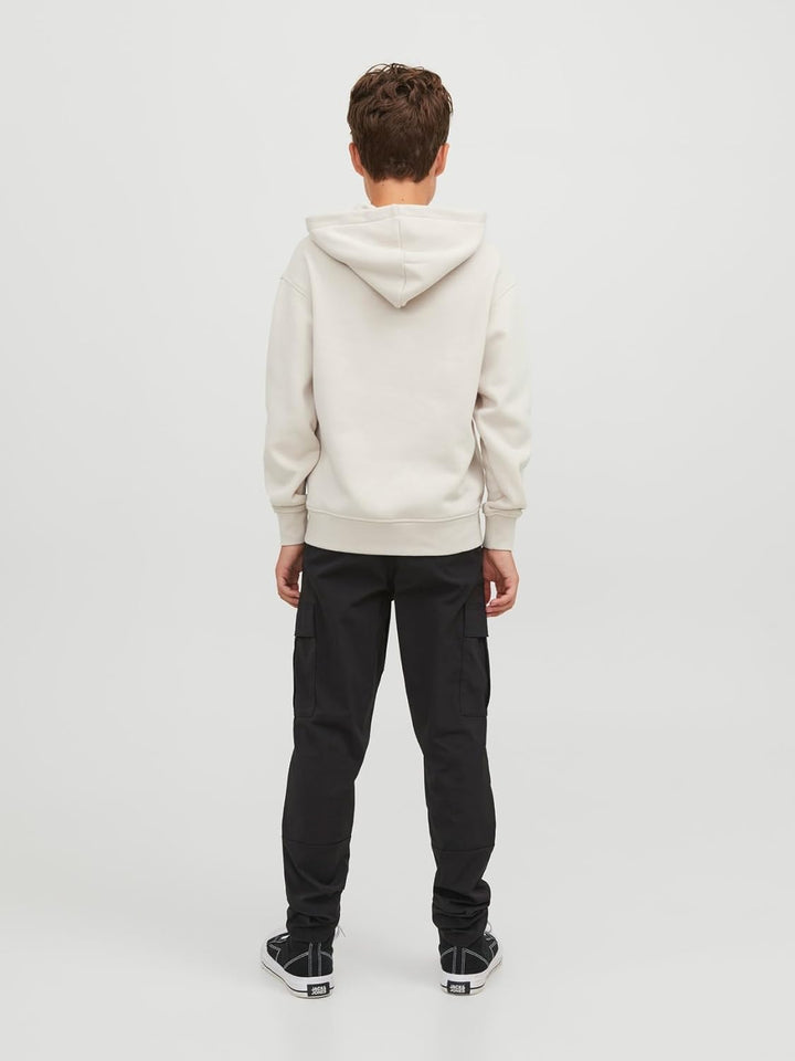 JACK & JONES Boy Kapuzenpullover Gedruckt Kapuzenpullover Junior 128 Moonbeam, 128 Moonbeam