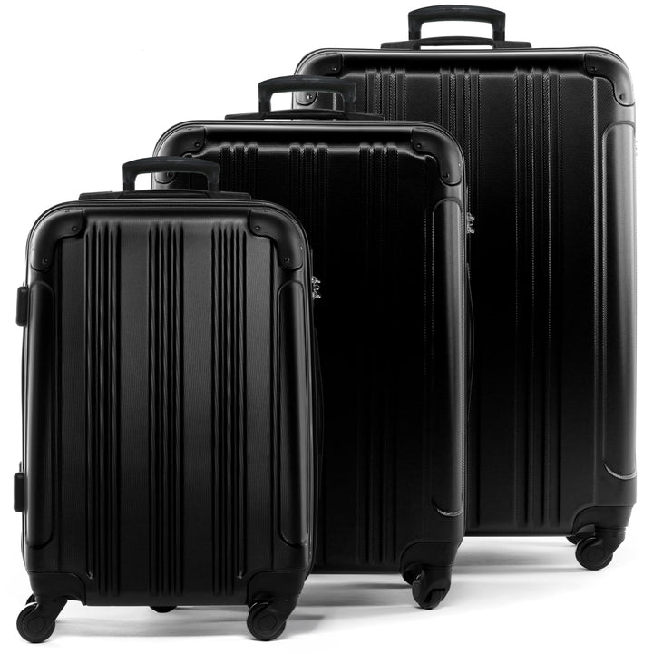 FERGÉ Premium Kofferset 3-teilig: 28", 24" & Handgepäck Koffer in einem Set, sehr robuste Reisekoffe