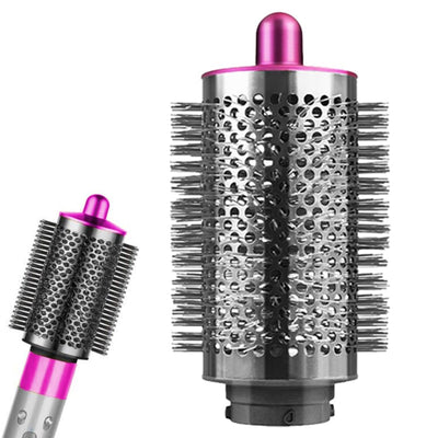 Grosse runde Volumenbürste für Dyson für Airwrap, Rundbürste Volumizer Aufsatzwerkzeug Rose Red, Ros