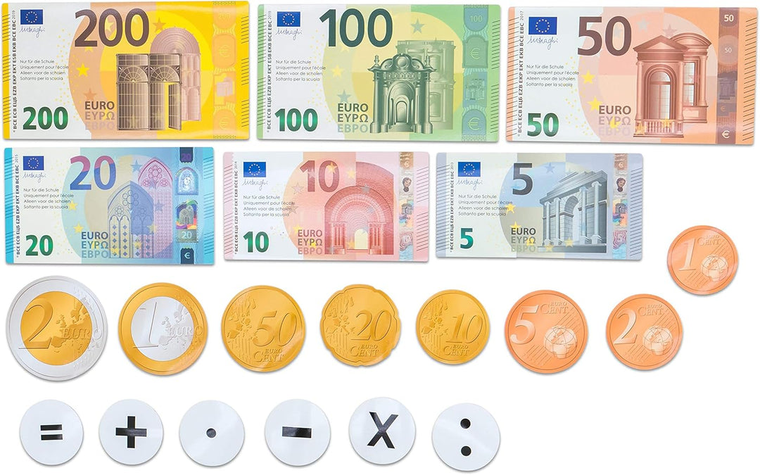 Betzold - Spielgeld Euro-Rechengeld magnetisch - Magnet-Rechengeld Mathematik OneSize, OneSize
