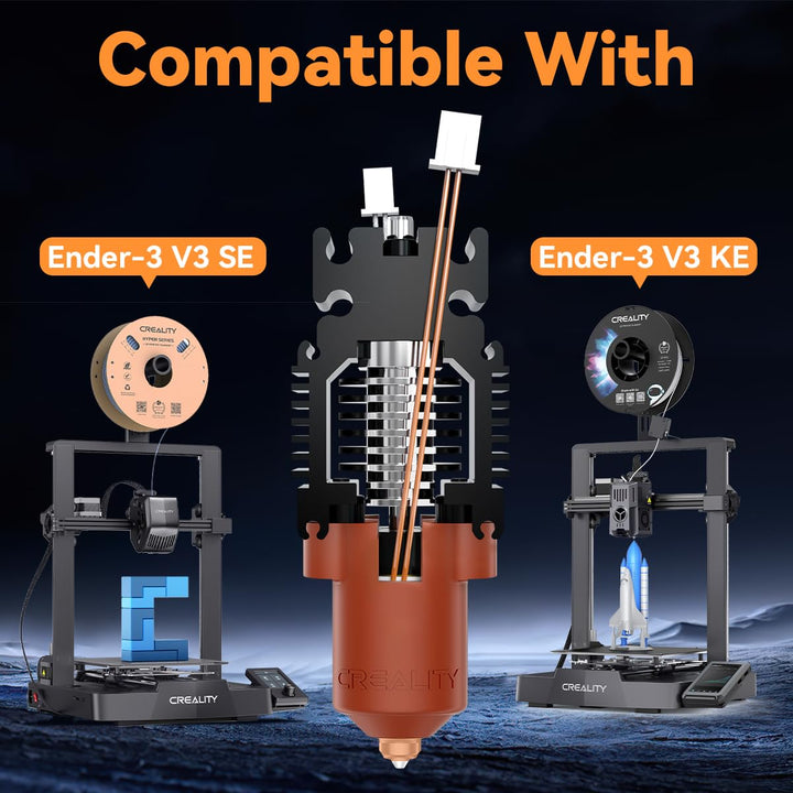 Creality Offizielles Ender 3 V3 SE Hotend Ender 3 V3 KE Keramik-Heizblock-Kit mit Schnellwechseldüse