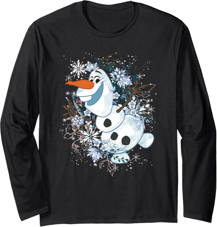 Disney Frozen Olaf Dancing In The Snowflakes Langarmshirt