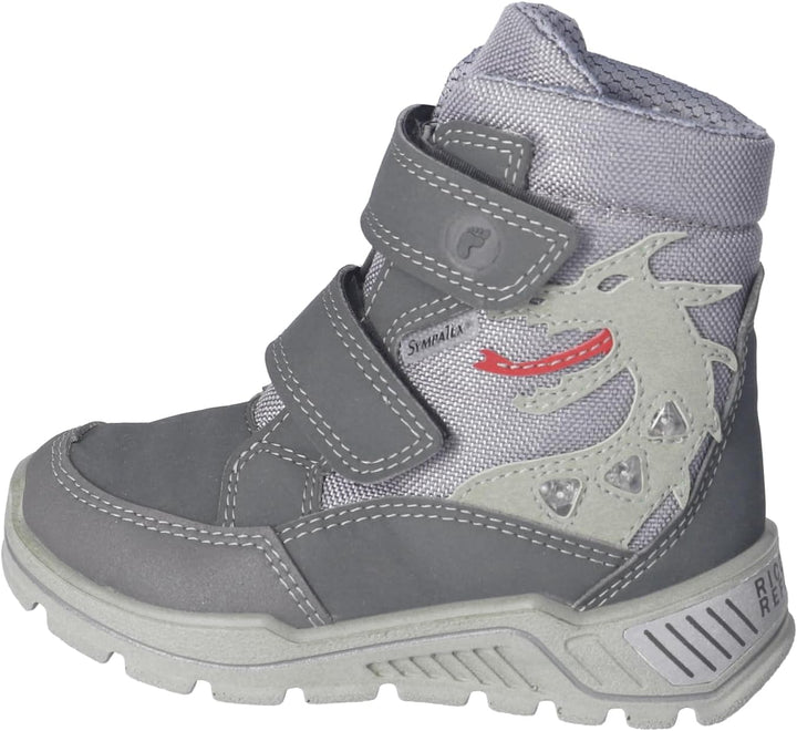 RICOSTA Jungen Stiefel GRISU, Kinder Boots, Weite: Weit, lose Einlage, Sympatex, Blinklicht 28 EU We