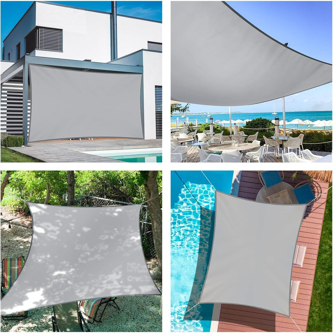 KAHEIGN Sonnensegel Wasserdicht 2,5m x 3m Rechteckig Sonnenschutz Wetterschutz Segel, 98% UV-Schutz
