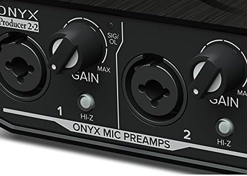 Mackie Audio-Schnittstelle, Onyx Producer 2X2 USB-Audio-Interface mit MIDI (Onyx Producer 2-2), Schw