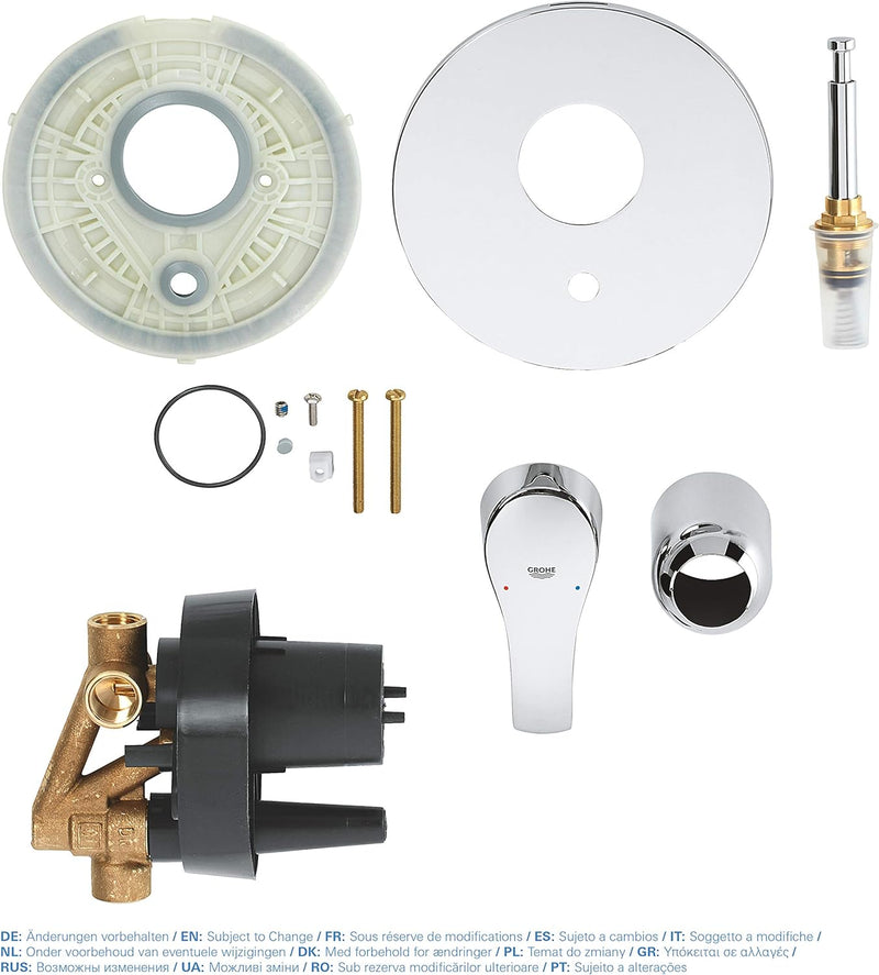 Grohe Eurosmart 2015 EHM Set UP Wanne, Chrom