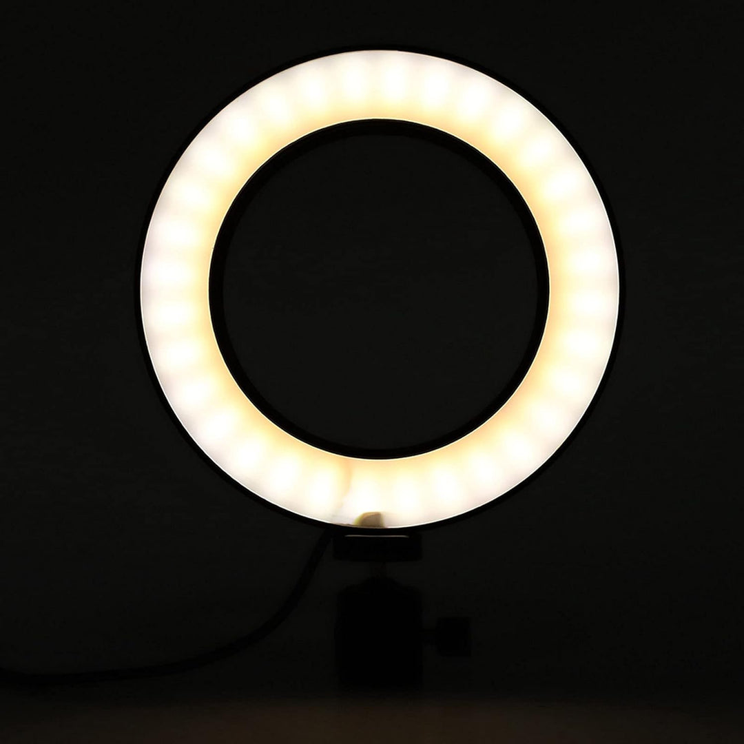 6 Zoll Rundes LED-Ringlicht, USB-Schnittstelle Dreifarbige Temperatur, 10 Stufen Einstellbare Dimmba