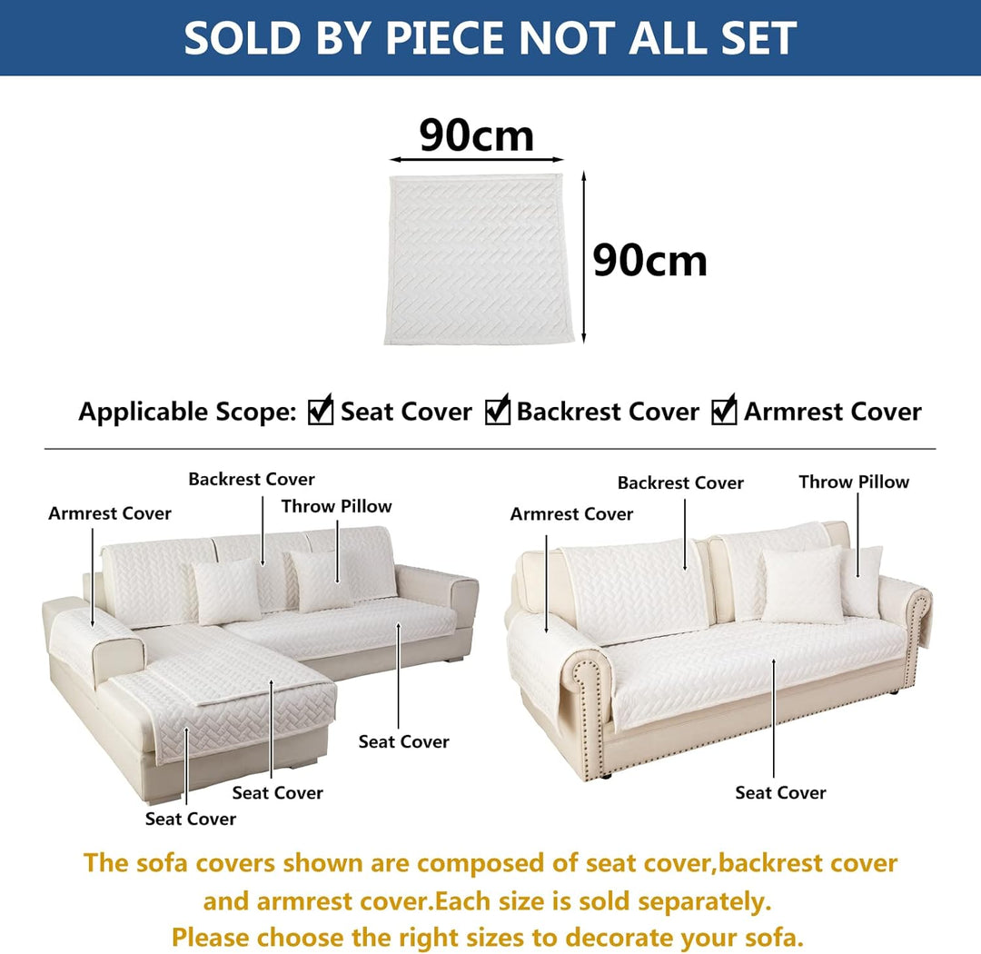 Eismodra Sofa Überzug,Sofabezug 3 Sitzer,Anti-Rutsch-Couch Überzug für L Form Sofaschoner Chaiselong