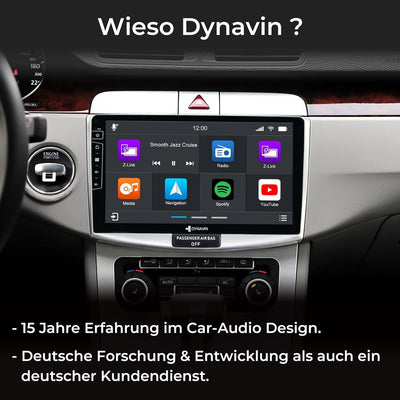 DYNAVIN Android Autoradio Navi für VW Passat B6 CC, mit 4 * 100W DSP Verstärker | DAB+ Radio; Kompat