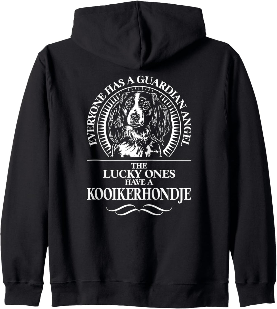 Kooikerhondje Guardian Schutzengel Hund Hunde Spruch Kapuzenjacke