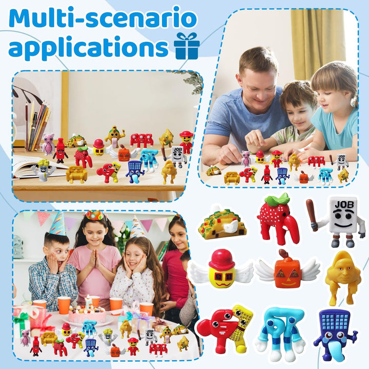 Steal a Brainrot Spielfiguren Puppenfiguren, 24pcs Mini Steal a Brainrot Figuren Set, Steal a Brainr