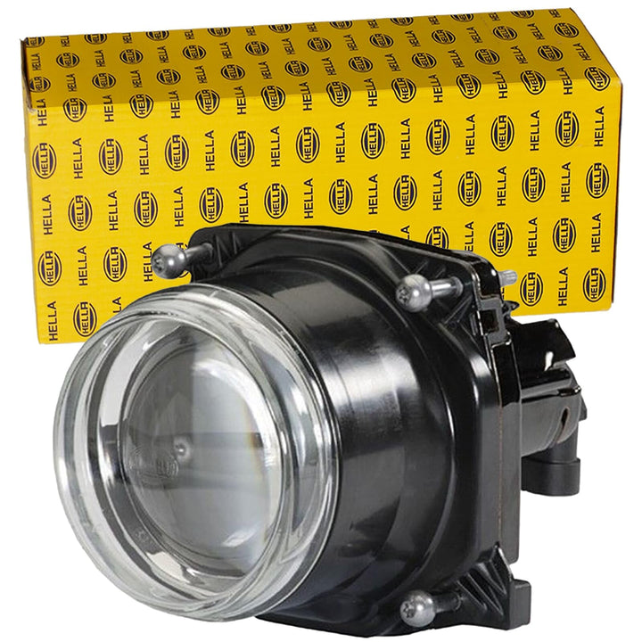 HELLA - DE/Halogen-Hauptscheinwerfer - 90mm Performance - 24V - rund - Einbau - gehärtete Streuschei
