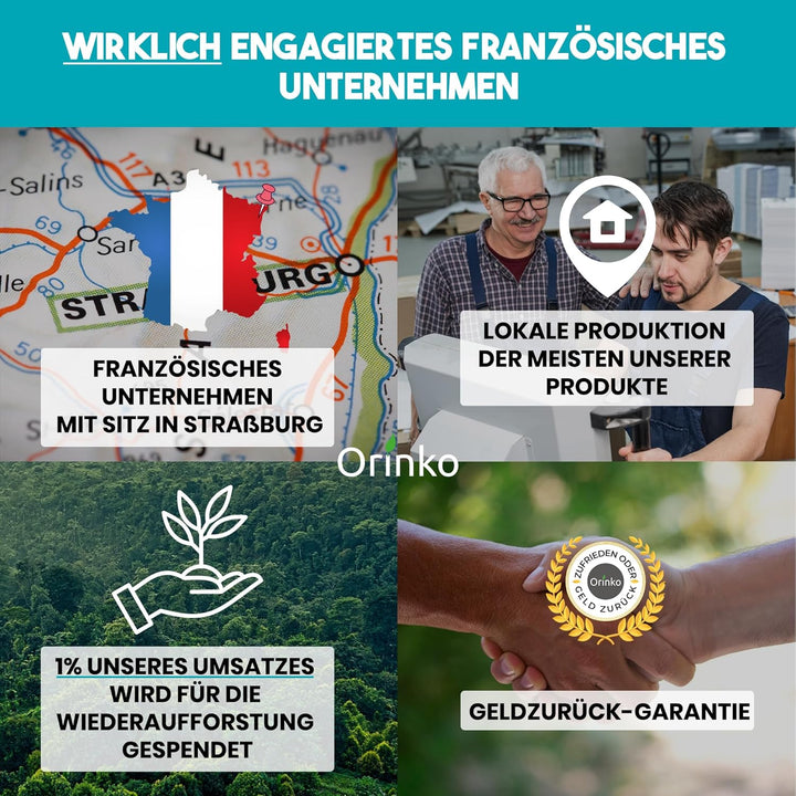 ORINKO® EM Keramikperlen Grau x150 - Wasserfilter zur Reduzierung von Kalk & Mikroorganismen - EM Ke