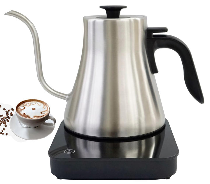 Elektrischer Schwanenhals Wasserkocher Kaffee- und Teekanne,Edelstahl Temperaturregelung Wasserkoche