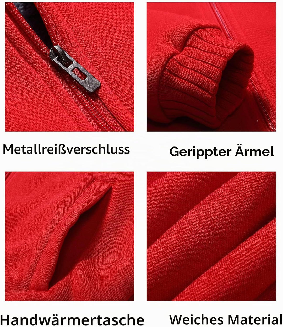 LLdress Fleecejacke Jungen Kapuzenpullover Mit Zipper Kinder Hoodie JungnsWarm Kapuzenjacke Causal W