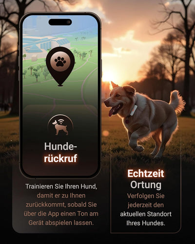 PAJ GPS Tracker für Hunde - 4G - Weglaufalarme + weltweite Live-Ortung - bis zu 10 Tage Akkusparmodu